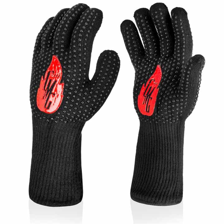 The Original Grill Master hittebestendige BBQ-handschoenen met lange manchetten