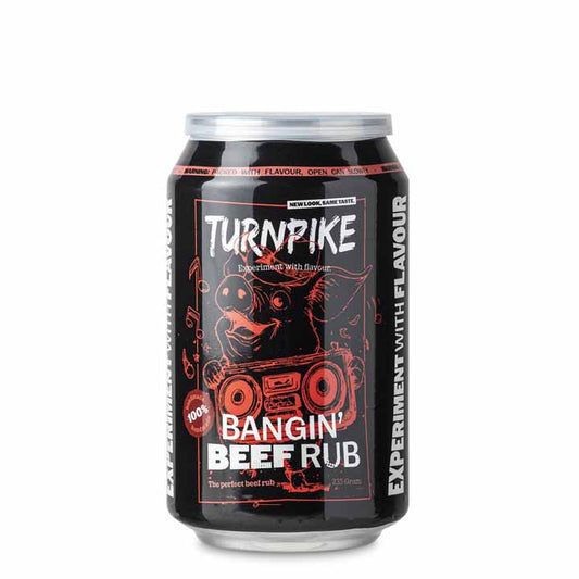 Blik Turnpike Bangin’ Beef Rub voor rundvlees van 235 gram