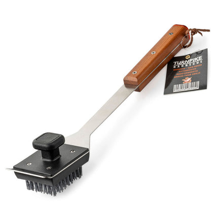 Turnpike BBQ Grid Brush van 16 inch met RVS borstelkop