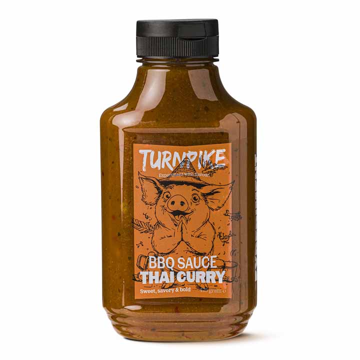 Fles Turnpike Thai Curry BBQ Sauce van 445 gram