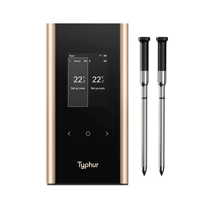 Typhur Sync Gold Smart Base met twee slanke draadloze probes