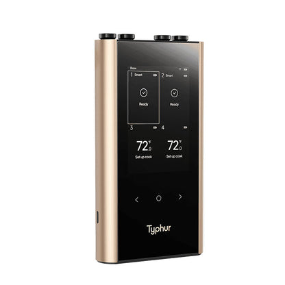 Typhur Sync Gold Quad gebruikt voor meerdere barbecuegerechten