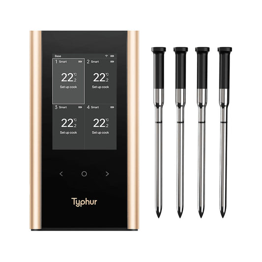 Typhur Sync Gold Quad met Smart Base en vier draadloze probes