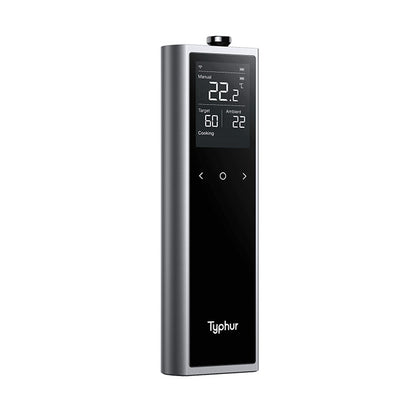 Smart Base van de Typhur Sync One met temperatuurweergave