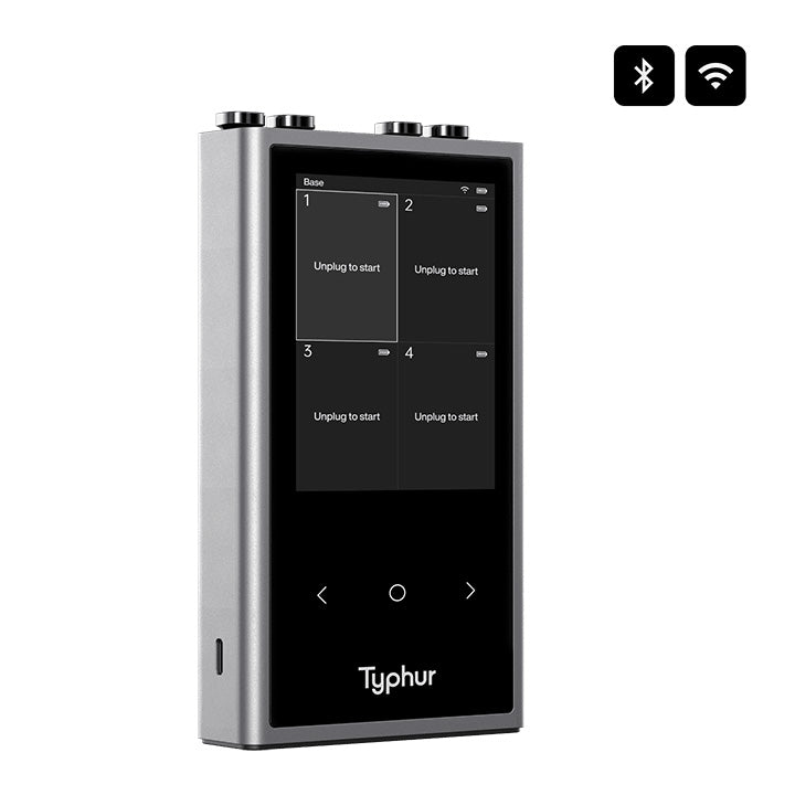 Vier draadloze temperatuurprobes van de Typhur Sync Quad