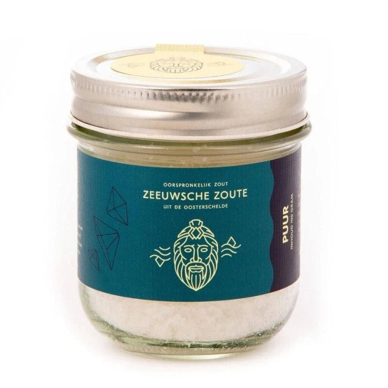 Pot Zeeuwsche Zoute Puur zeezout uit de Oosterschelde van 100 gram