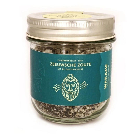 Pot Zeeuwsche Zoute zeezout met wakame uit de Oosterschelde van 100 gram